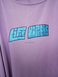 LIFE HAPPENS loose belted dress