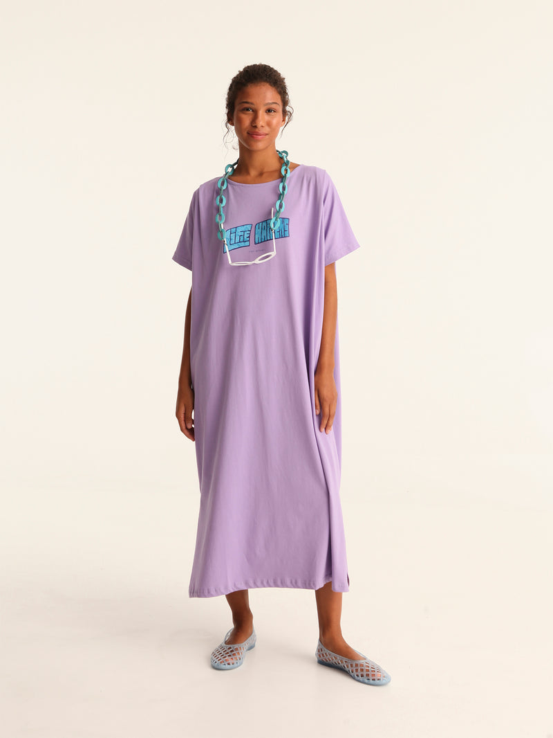 LIFE HAPPENS loose belted dress