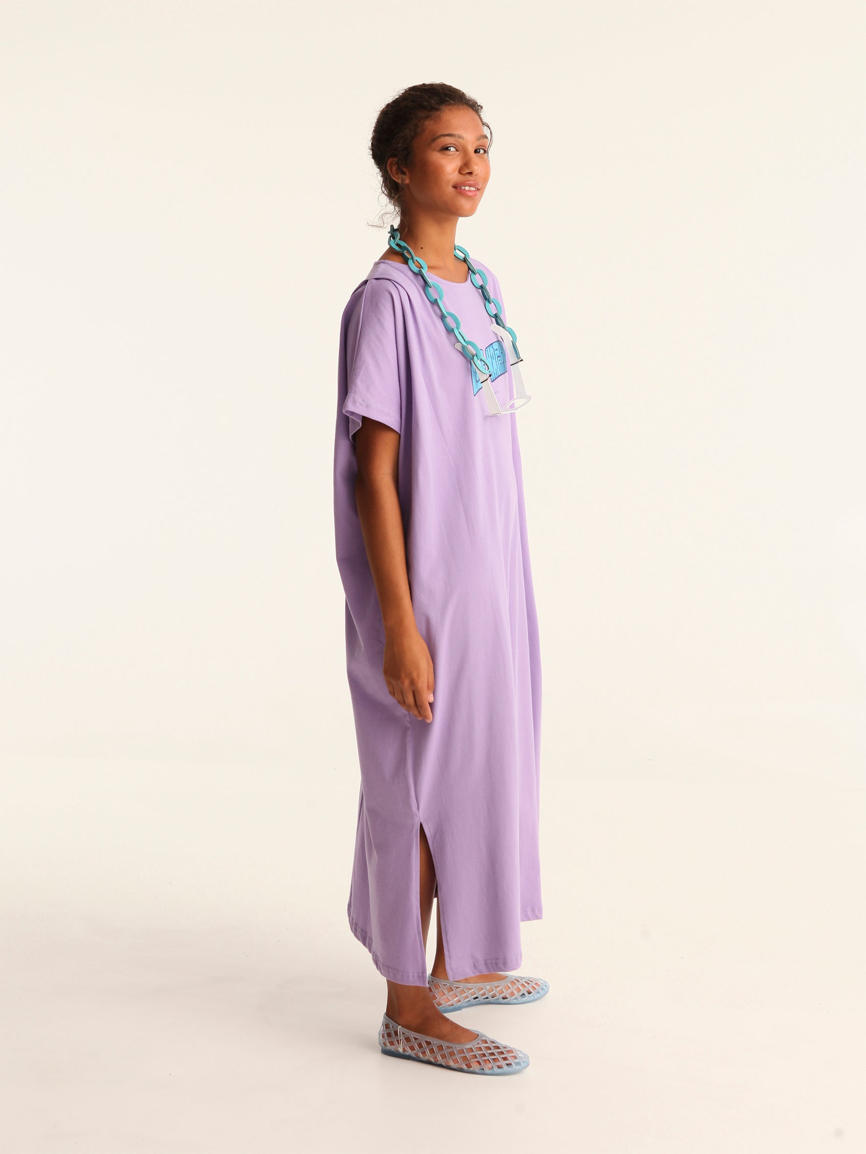 LIFE HAPPENS loose belted dress