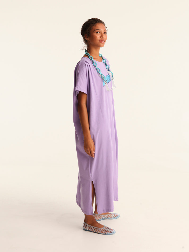 LIFE HAPPENS loose belted dress