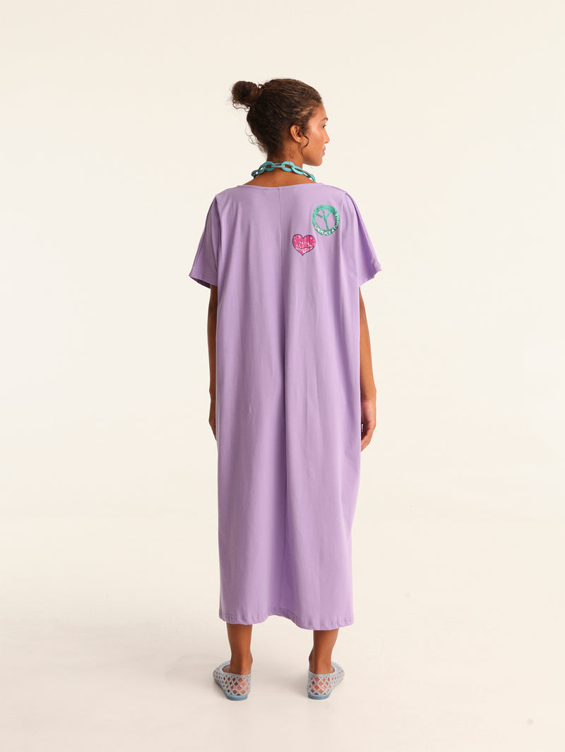 LIFE HAPPENS loose belted dress