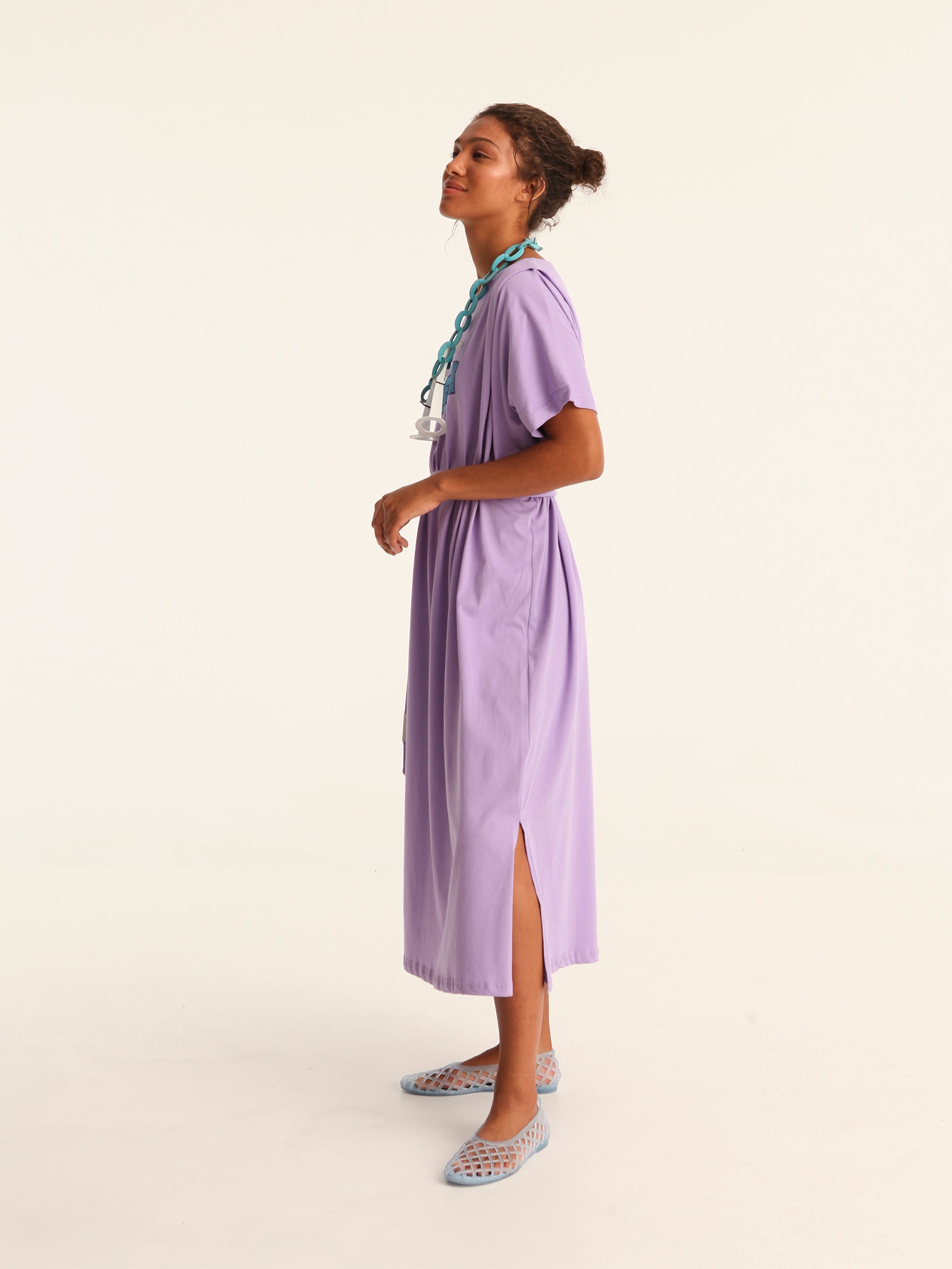LIFE HAPPENS loose belted dress
