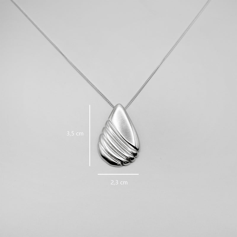 RIB DROP necklace - sterling silver