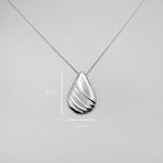 RIB DROP necklace - sterling silver