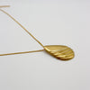 RIB DROP necklace - gold plated sterling silver