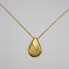 RIB DROP necklace - gold plated sterling silver