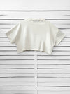 RIB TOP cropped top - off white