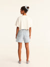 RIB TOP cropped top - off white