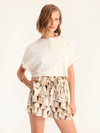 RIB TOP cropped top - off white