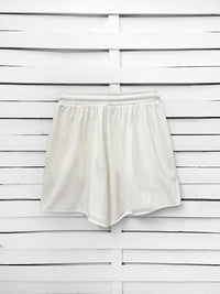 RIB loose shorts - off white