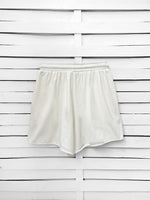 RIB loose shorts - ecru