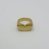RAINBOW ring - gold plated sterling silver