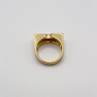 RAINBOW ring - gold plated sterling silver