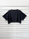 RIB TOP cropped top - black