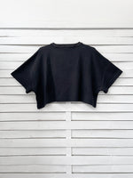 RIB TOP cropped top - black
