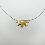 SUN necklace - gold plated sterling silver