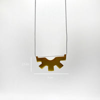 SUN necklace - gold plated sterling silver