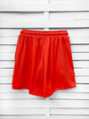 RIB loose shorts - coral red