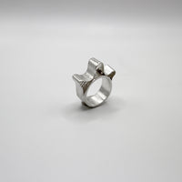 CURLY WAVE ring - sterling silver - * unique and one of a kind *