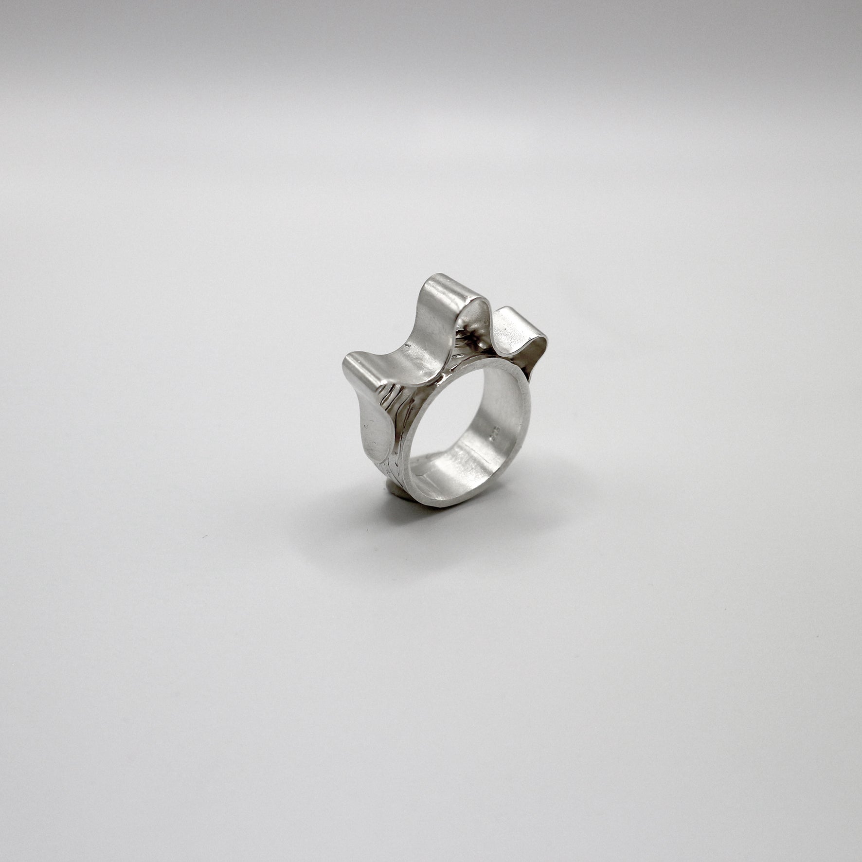 CURLY WAVE ring - sterling silver - * unique and one of a kind *