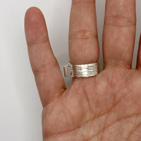 CURLY WAVE ring - sterling silver - * unique and one of a kind *