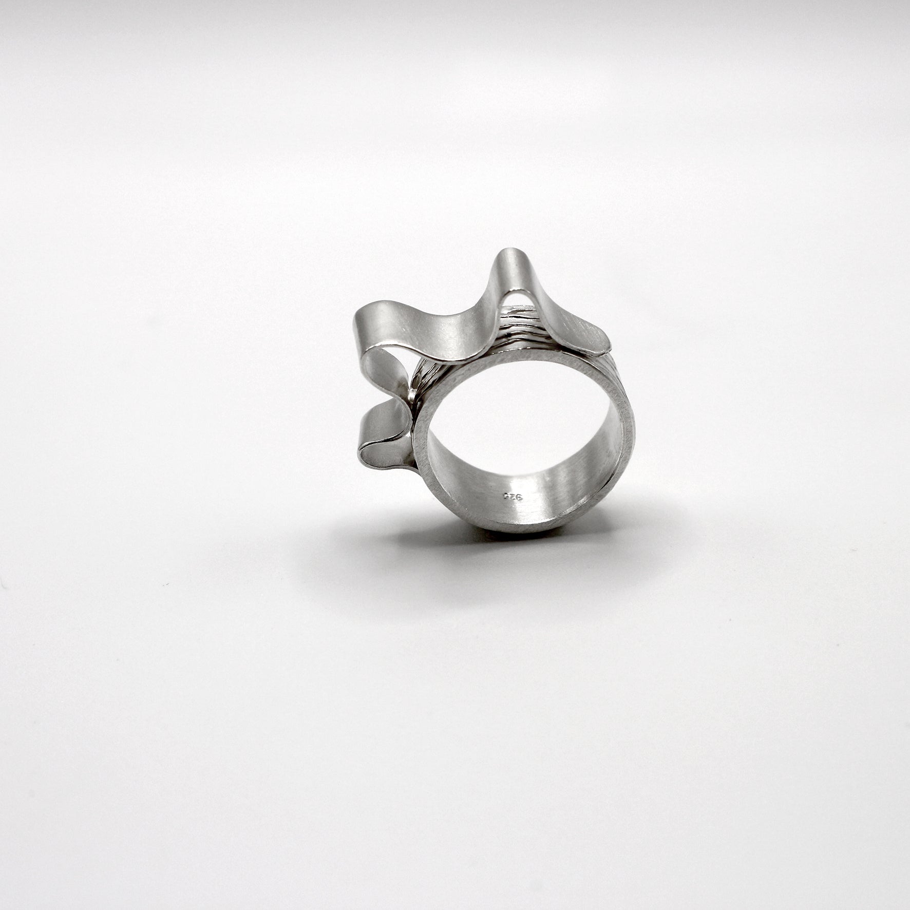 CURLY WAVE ring - sterling silver - * unique and one of a kind *