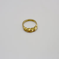 WAVE ring - gold plated sterling silver