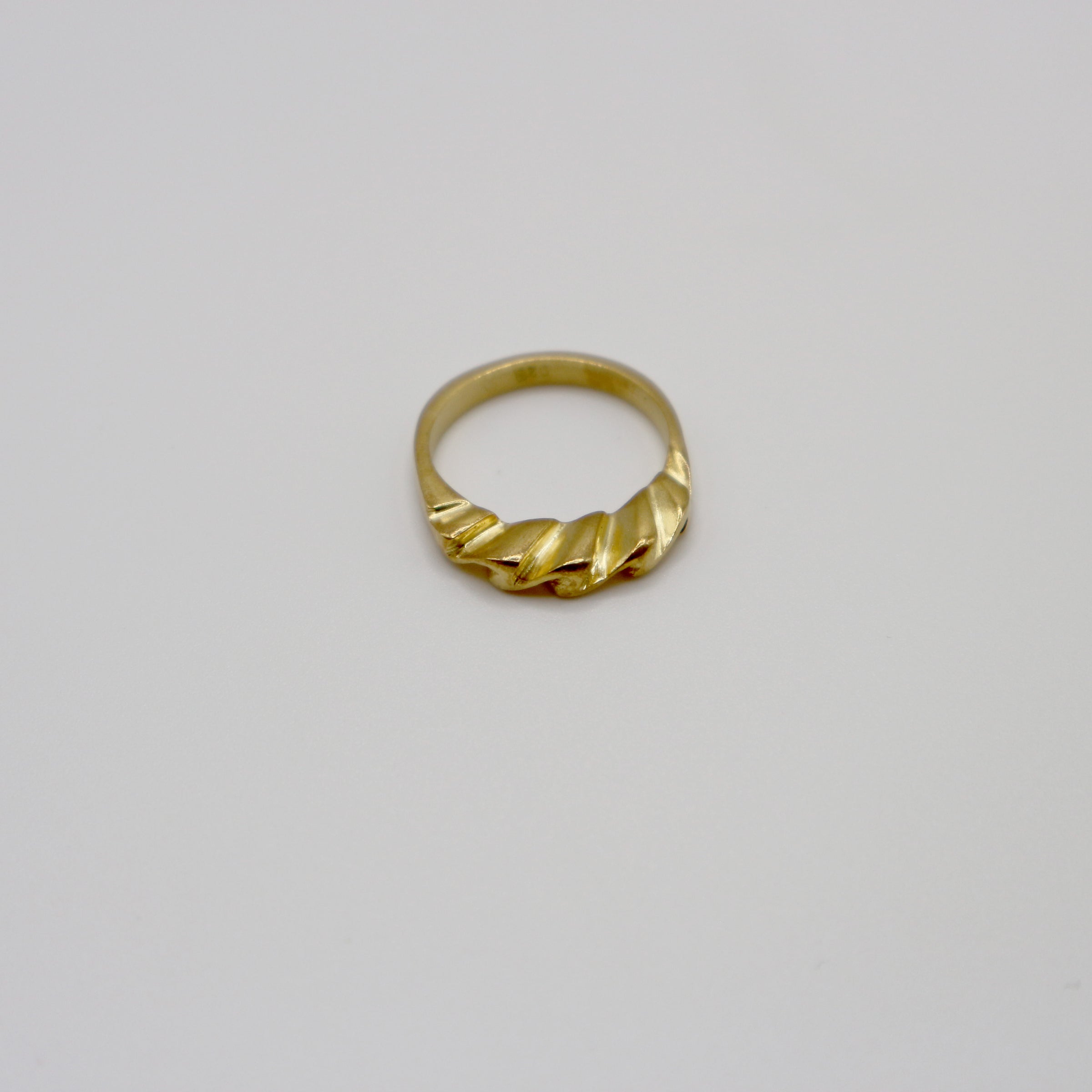 WAVE ring - gold plated sterling silver
