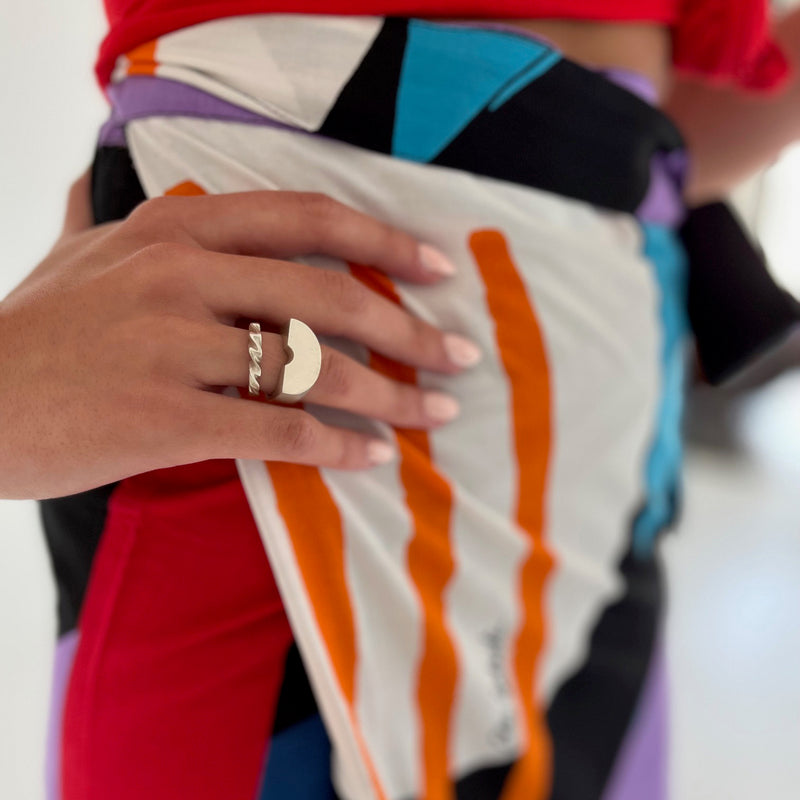 WAVE ring - gold plated sterling silver