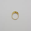 WAVE ring - gold plated sterling silver