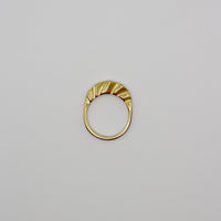WAVE ring - gold plated sterling silver
