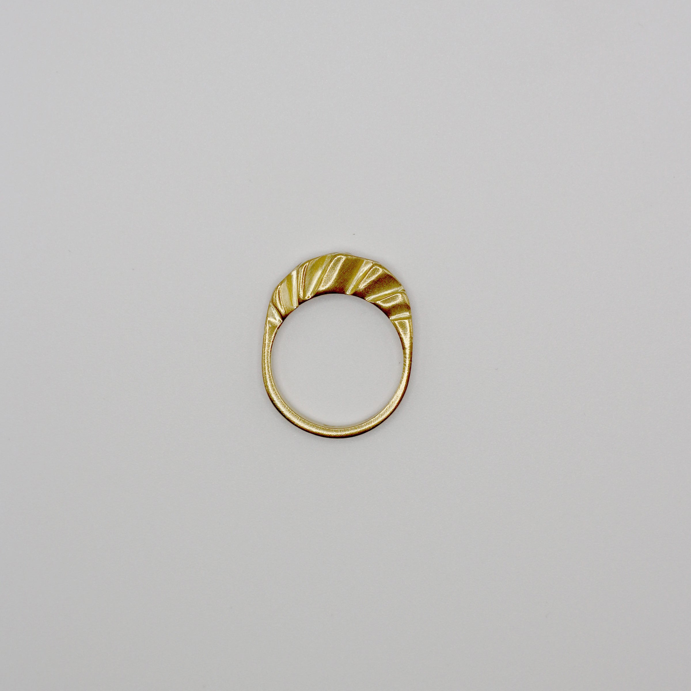WAVE ring - gold plated sterling silver
