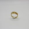 WAVE ring - gold plated sterling silver