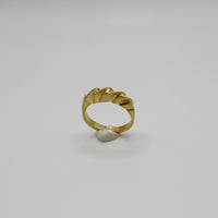 WAVE ring - gold plated sterling silver