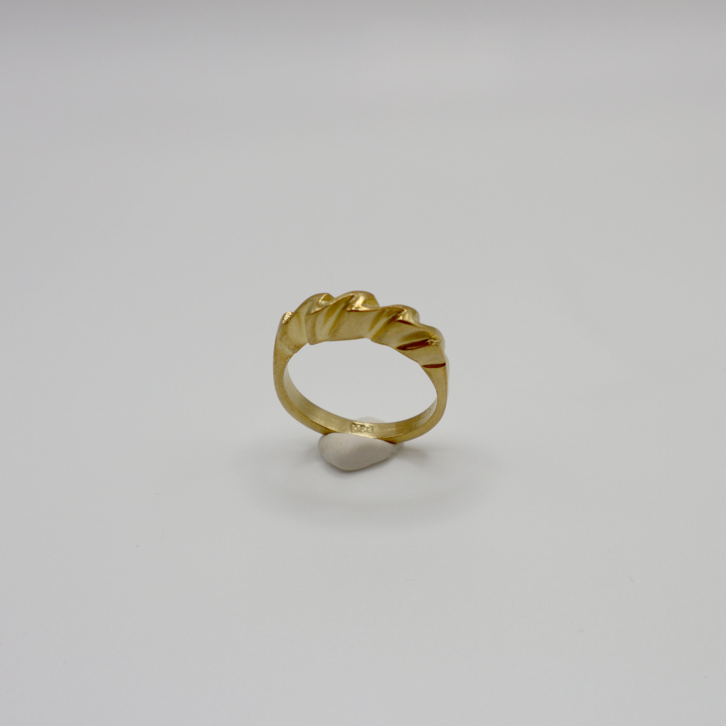 WAVE ring - gold plated sterling silver