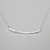 FLAT WAVE necklace - sterling silver