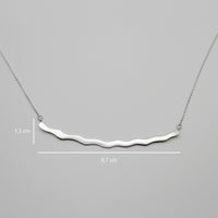 FLAT WAVE necklace - sterling silver