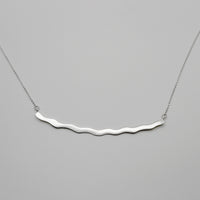 FLAT WAVE necklace - sterling silver