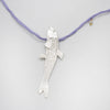 BLUEFISH fish necklace - sterling silver - *one of a kind*