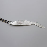 CONGER EEL fish necklace - sterling silver - *one of a kind*