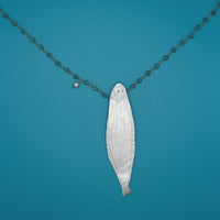 SOLEA fish necklace - sterling silver - *one of a kind*