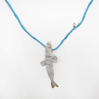TROUT fish necklace - sterling silver - *one of a kind*