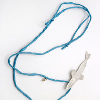 TROUT fish necklace - sterling silver - *one of a kind*