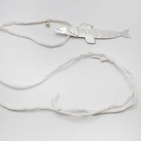 TROUT fish necklace - sterling silver - *one of a kind*