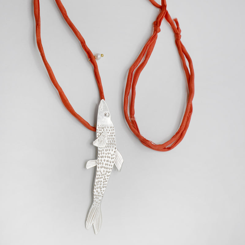 MURMURA fish necklace - sterling silver - *one of a kind*