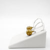 RIB BILIES earrings - sterling silver with gold plated brass