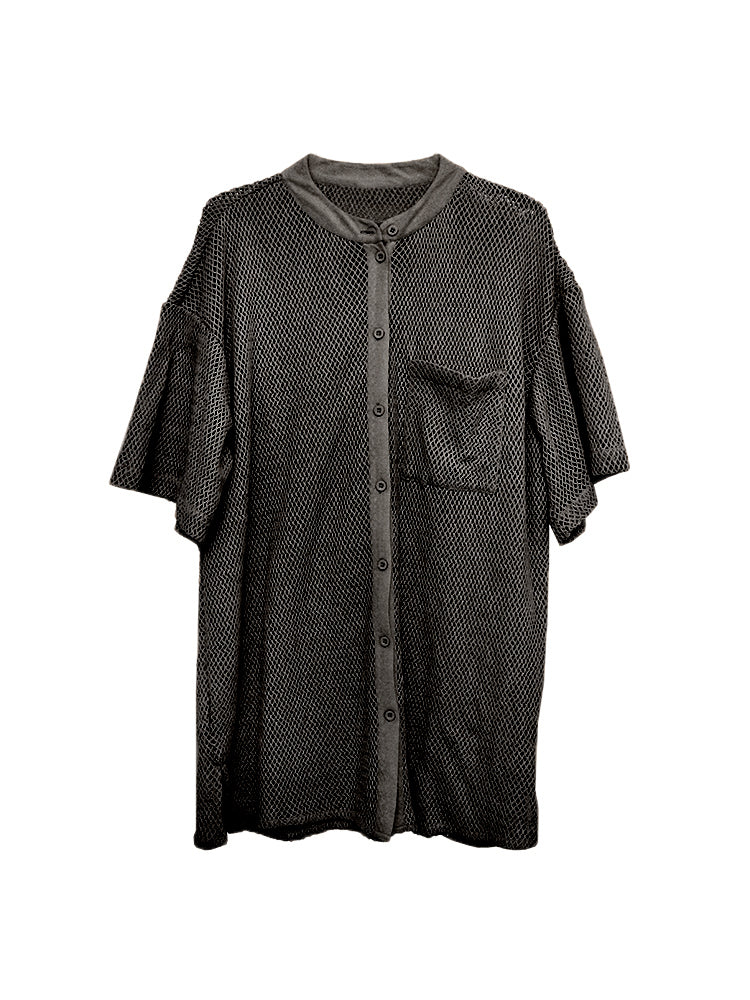 NET BLACK mao men shirt