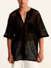NET BLACK mao men shirt