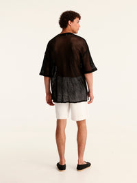 NET BLACK mao men shirt