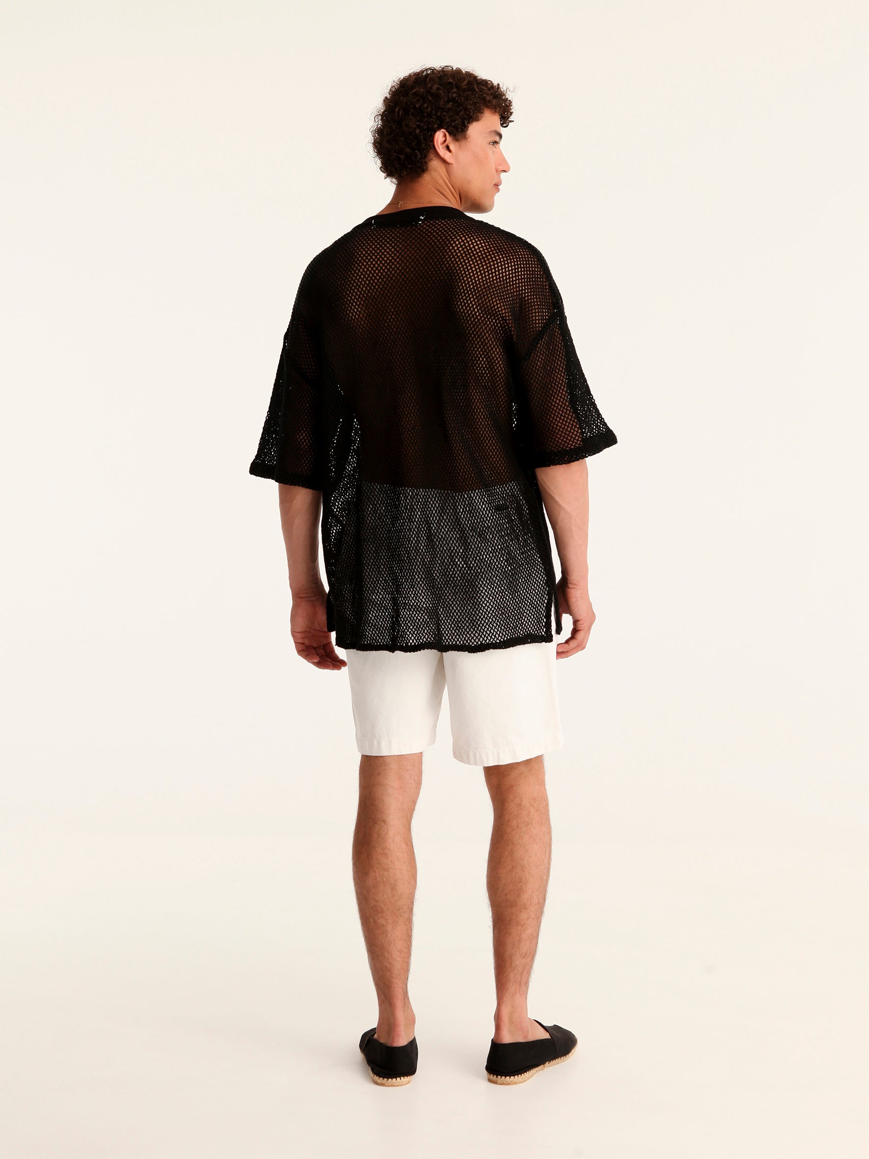 NET BLACK mao men shirt